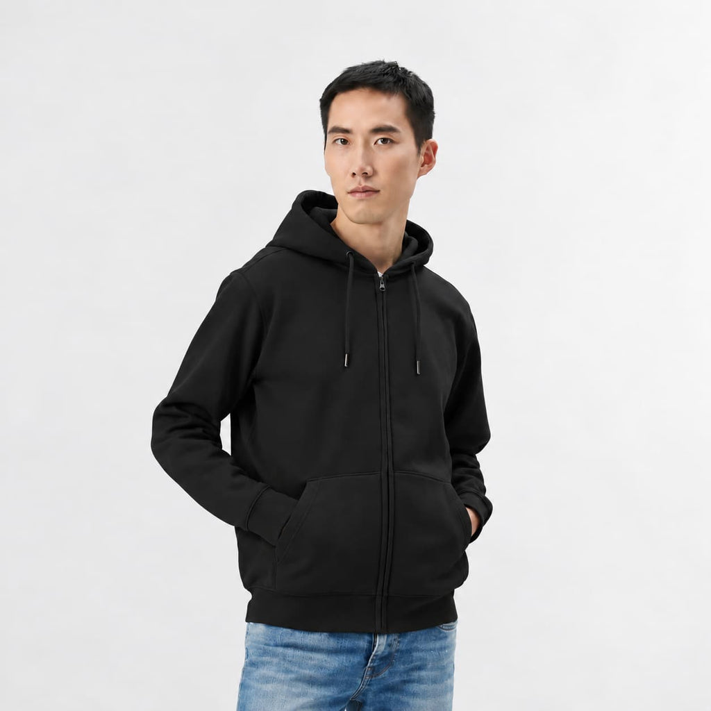 Felpa con Cappuccio e Zip Personalizzabile