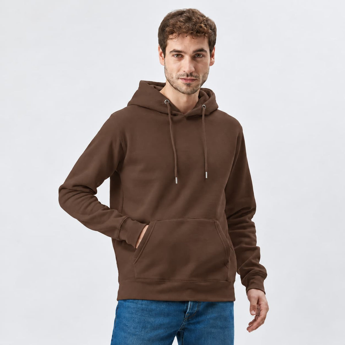Felpa con Cappuccio e Tasca Personalizzabile