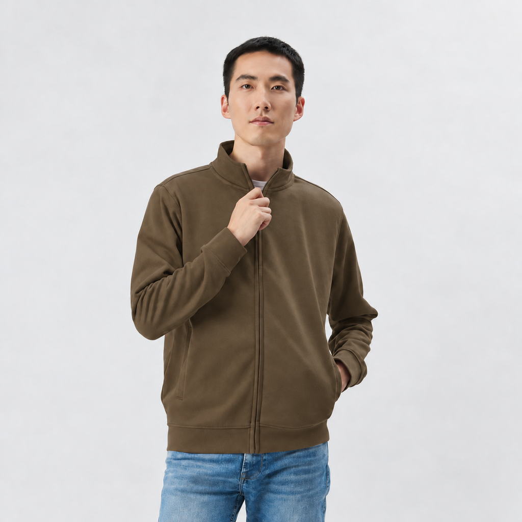 Felpa con Zip Intera Personalizzabile