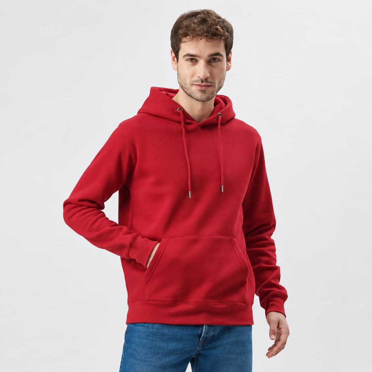Felpa con Cappuccio e Tasca Personalizzabile