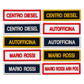 Patch con Nome Ricamato Rettangolari