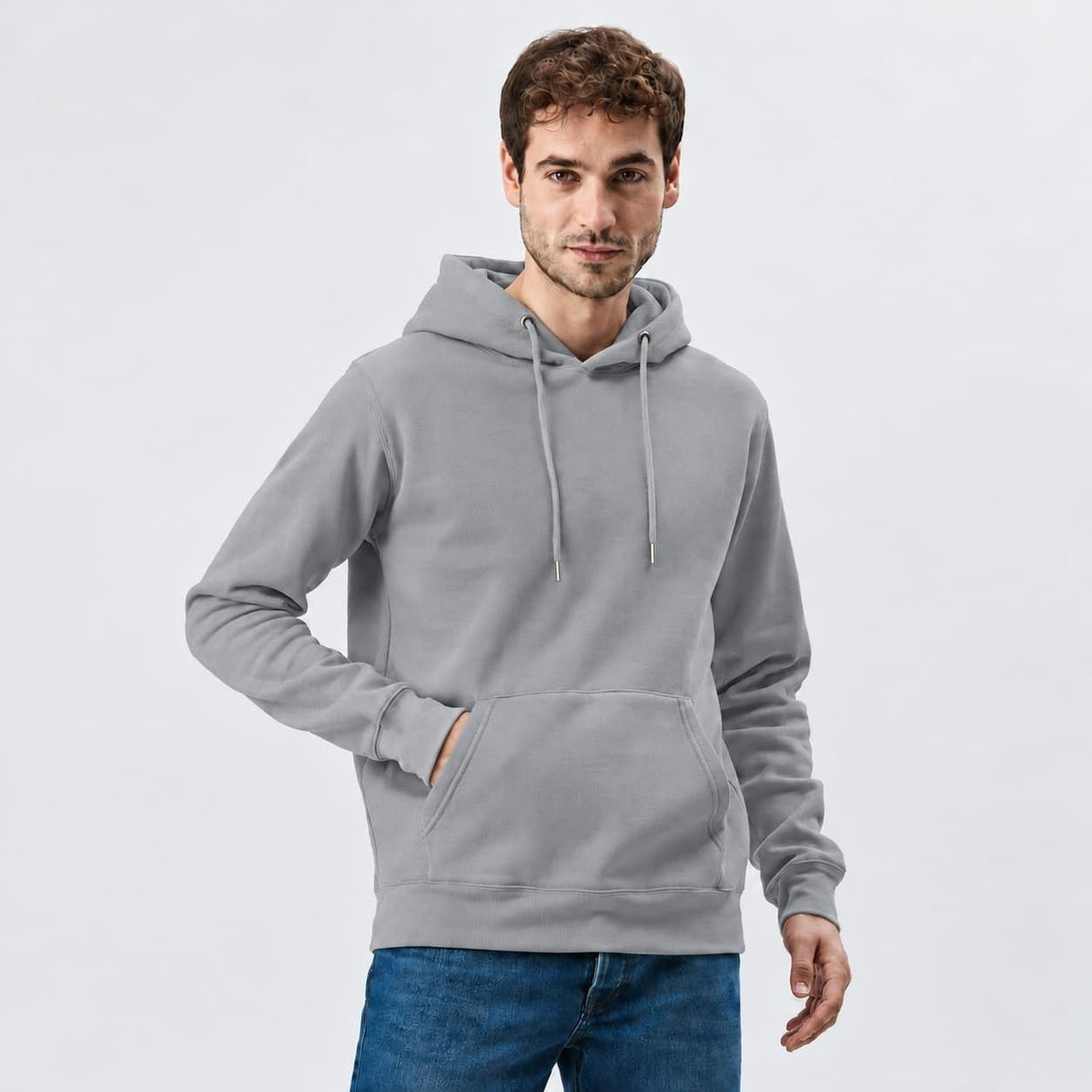 Felpa con Cappuccio e Tasca Personalizzabile