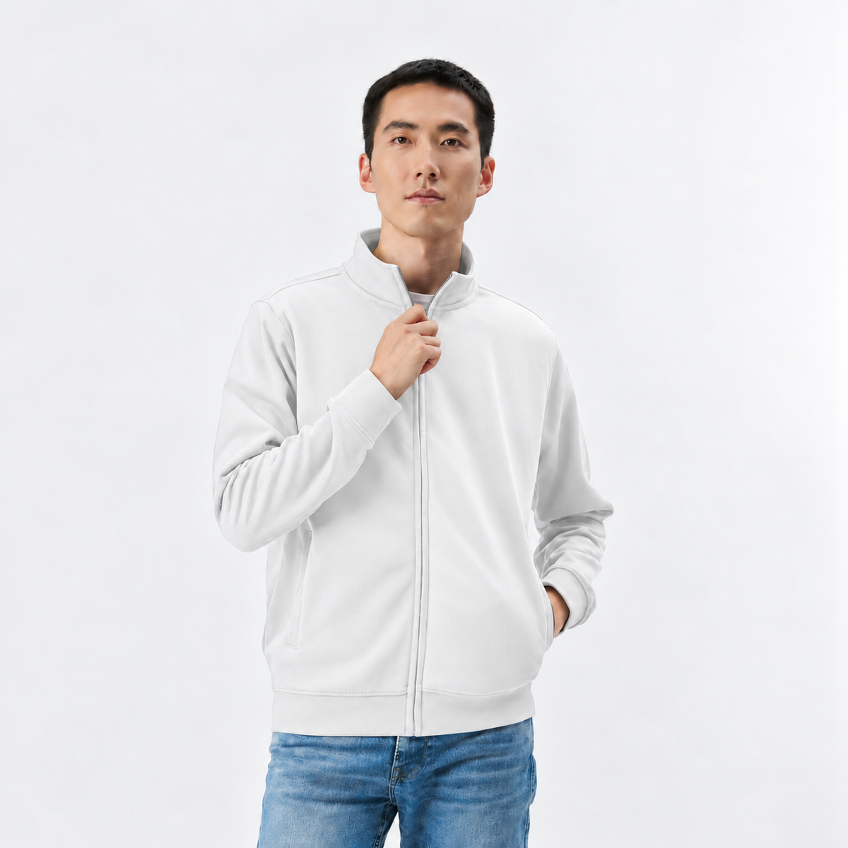Felpa con Zip Intera Personalizzabile