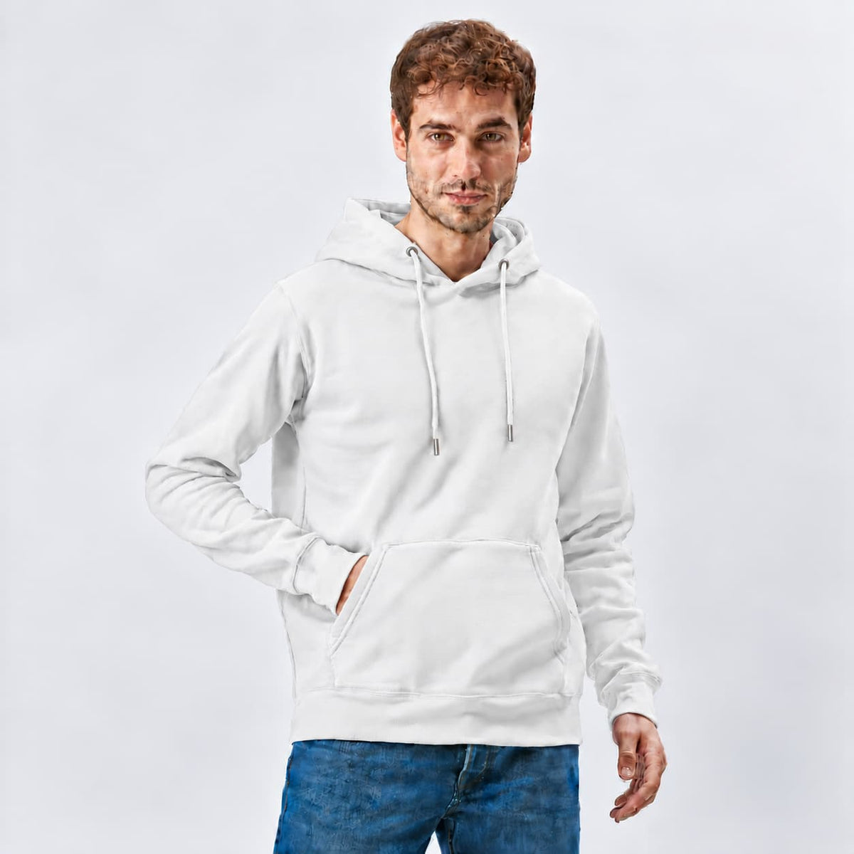 Felpa con Cappuccio e Tasca Personalizzabile