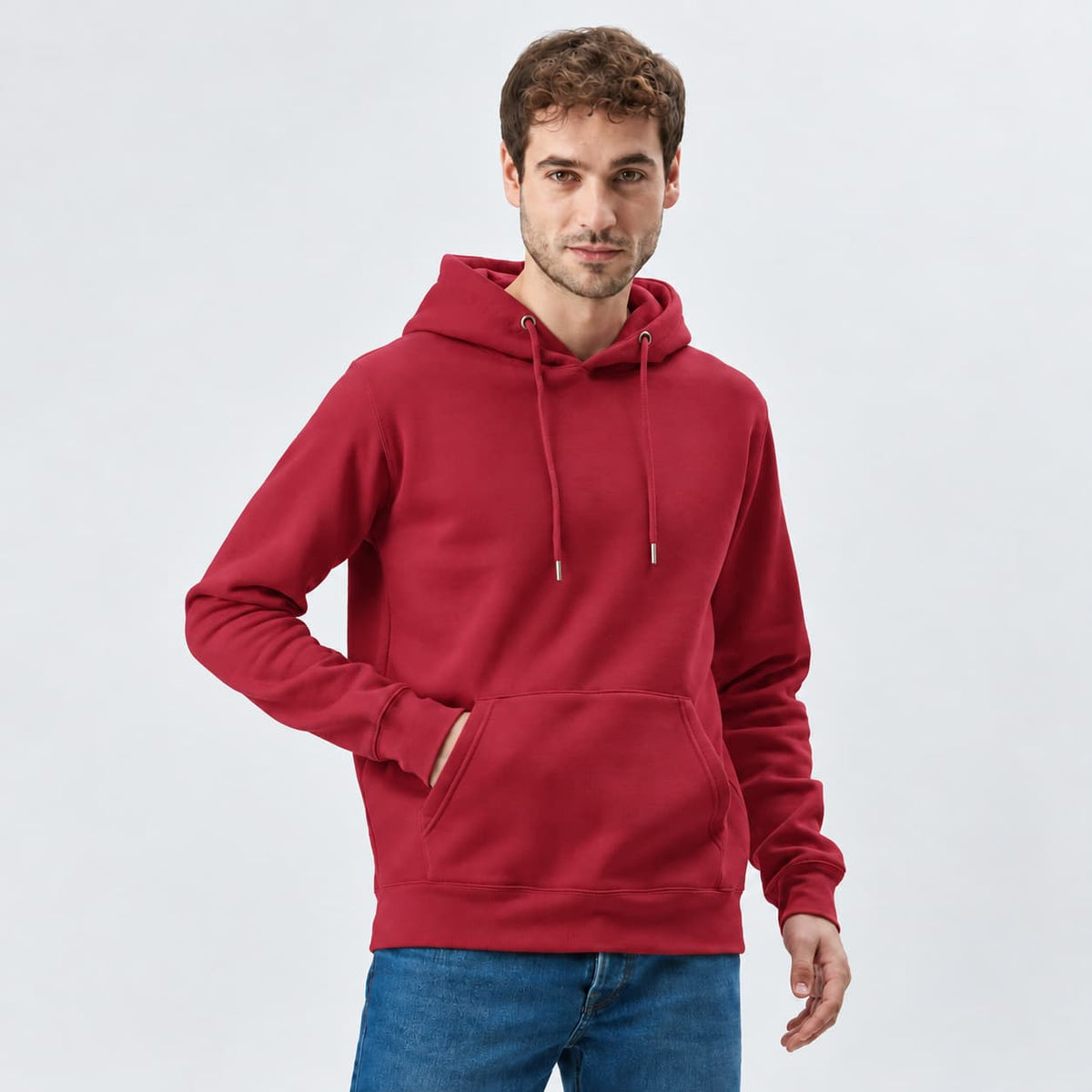 Felpa con Cappuccio e Tasca Personalizzabile