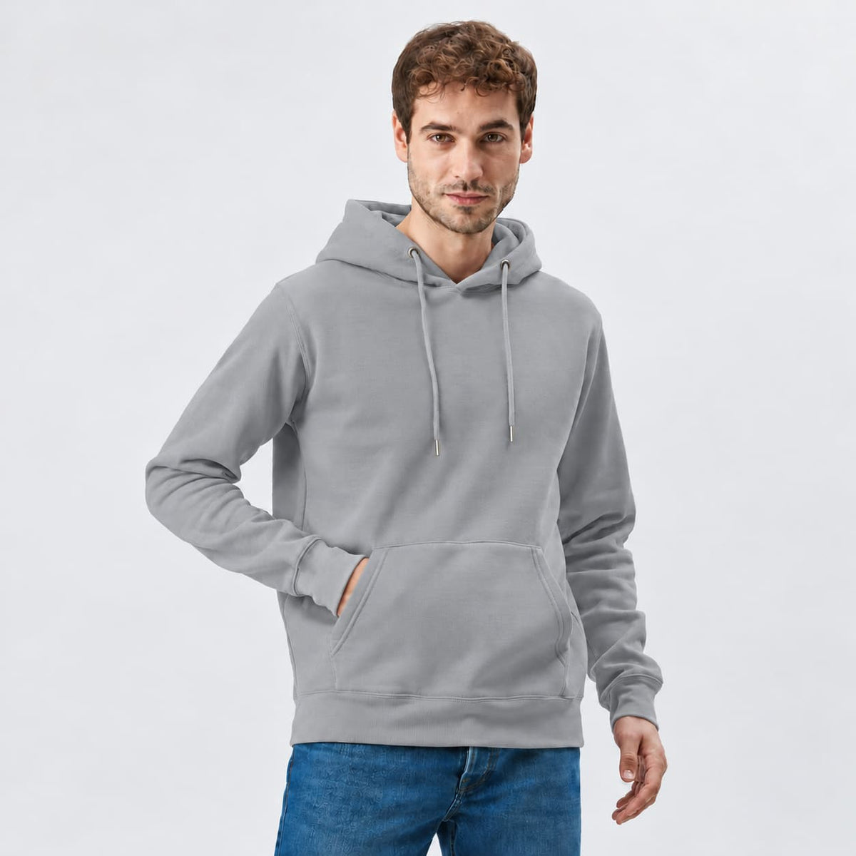 Felpa con Cappuccio e Tasca Personalizzabile