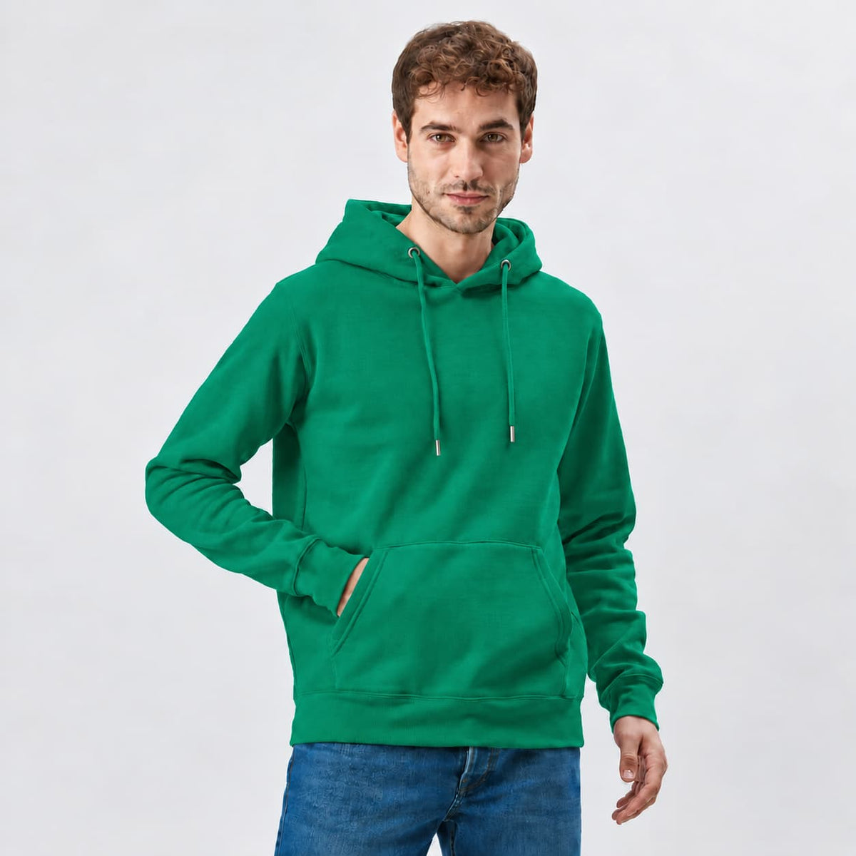 Felpa con Cappuccio e Tasca Personalizzabile