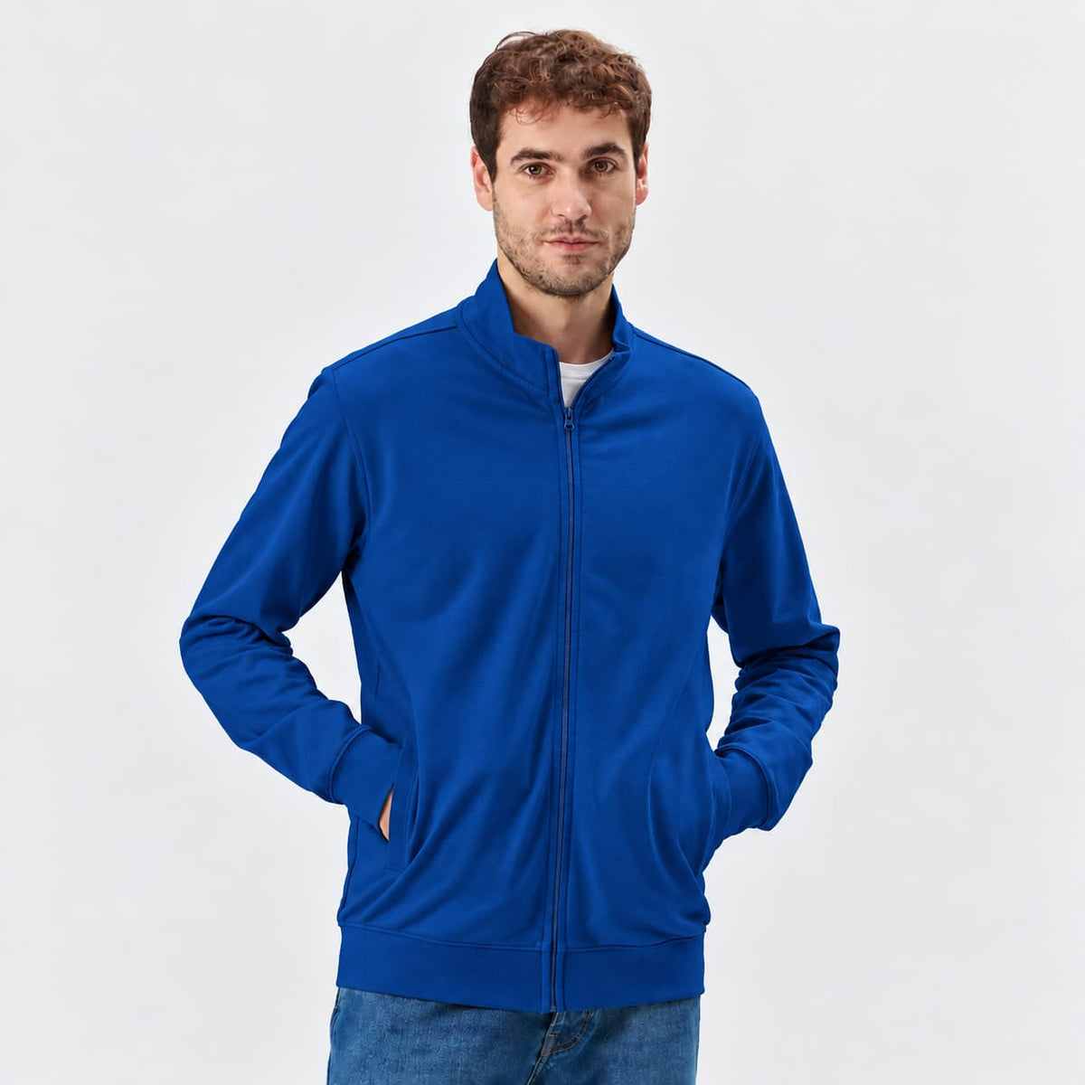 Felpa French Terry con Zip Personalizzabile