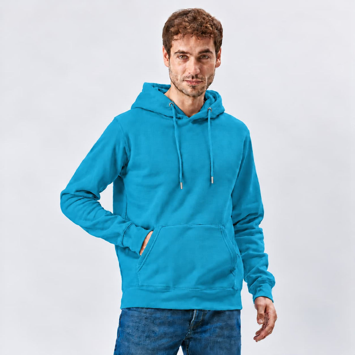 Felpa con Cappuccio e Tasca Personalizzabile